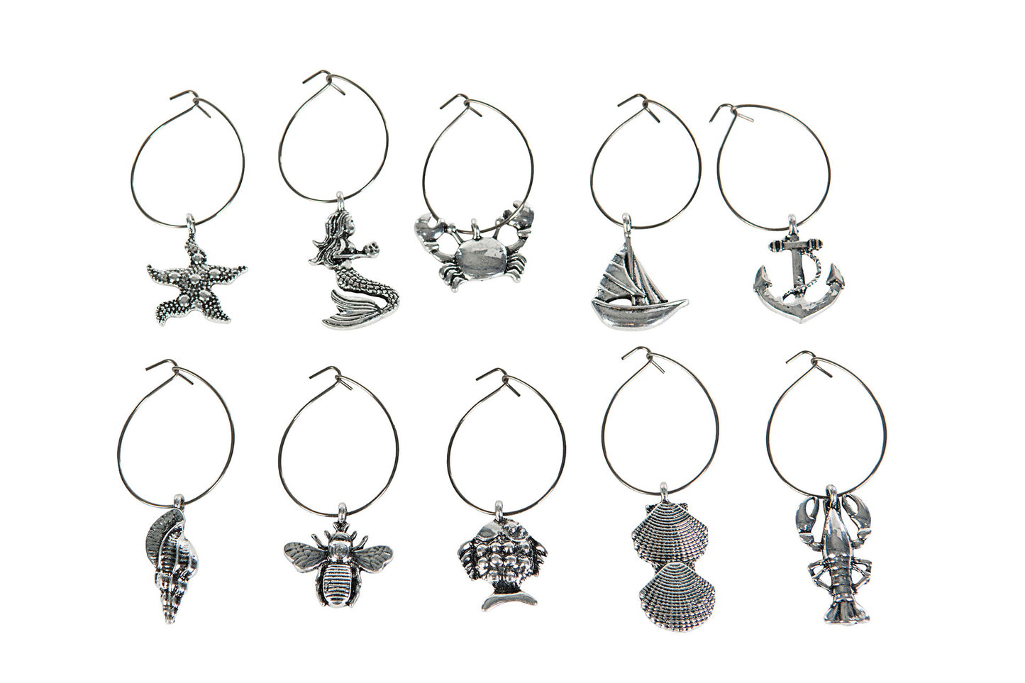 Merkingar á glös Ocean Silver