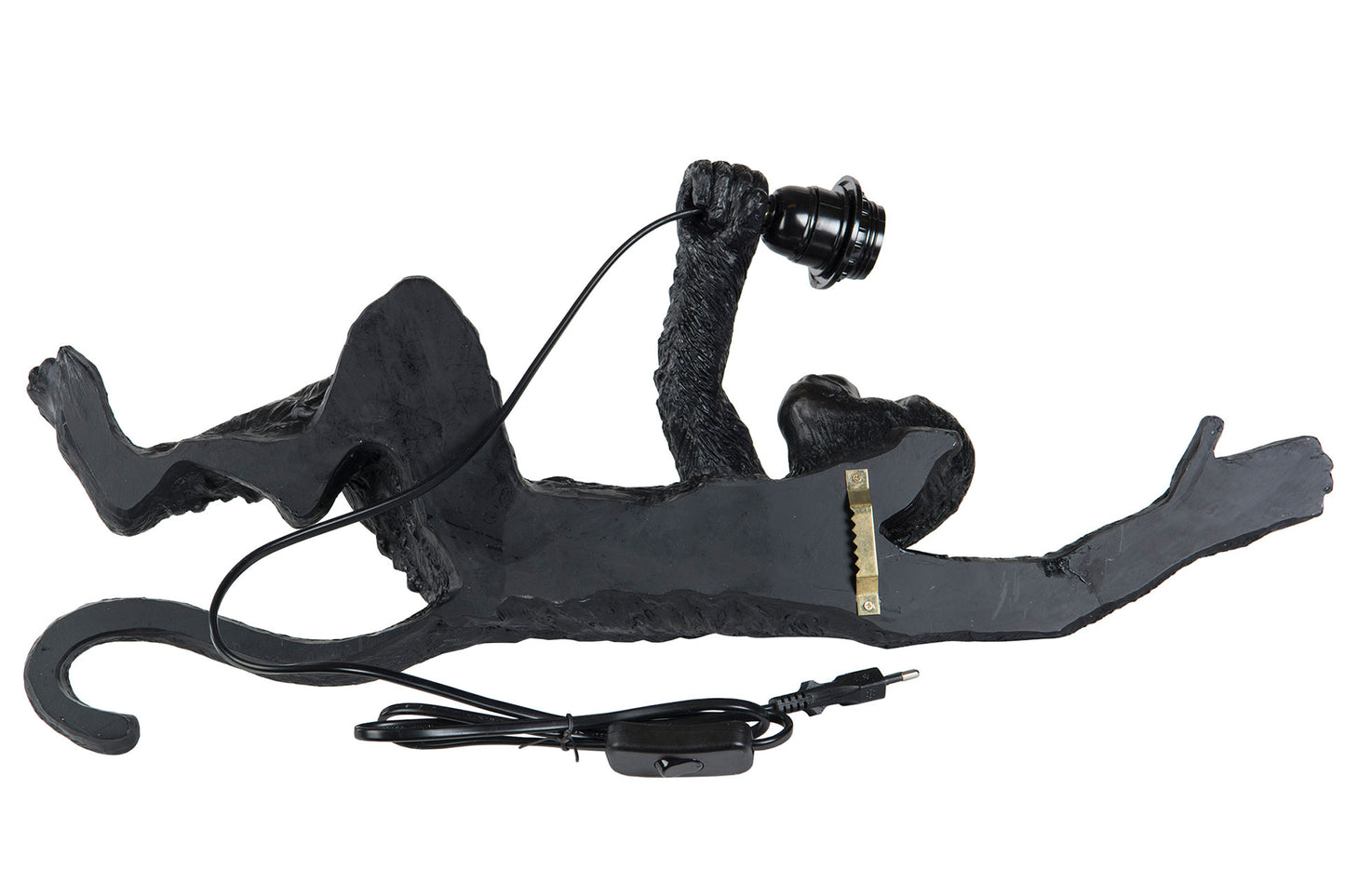Veggljós api svartur 60cm