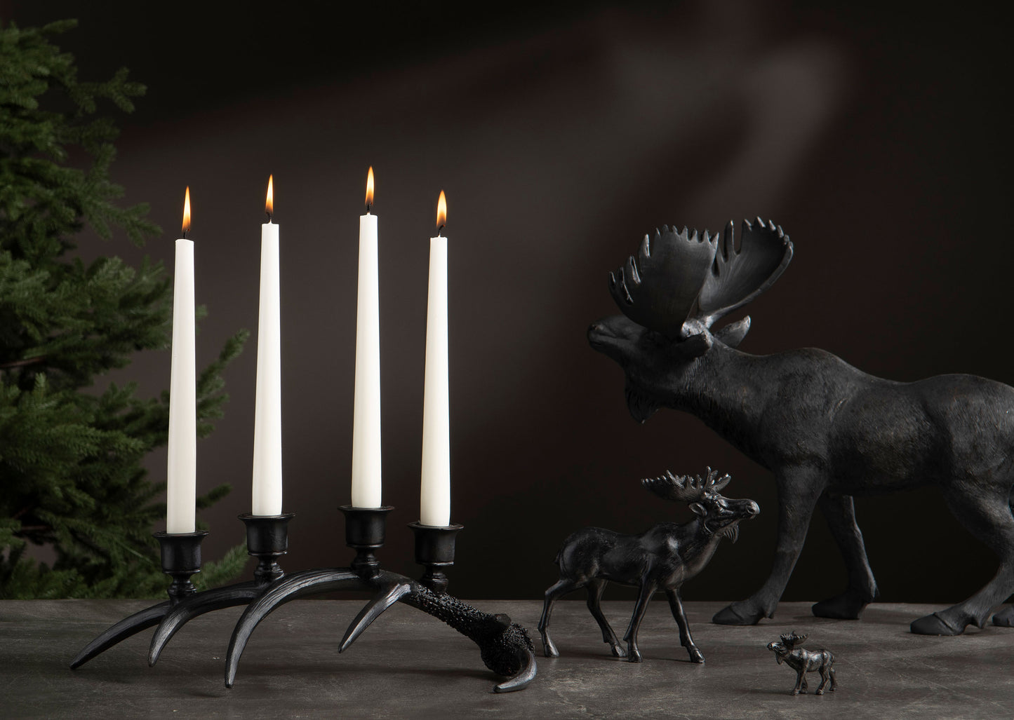 Kertastjaki "hreindýrahorn" Poly 38cm