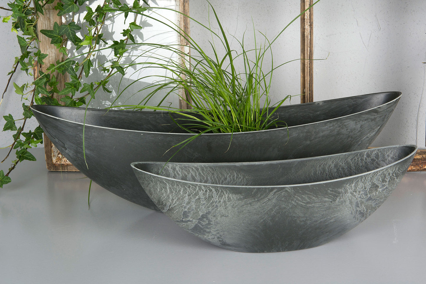 Blómapottur "Gondola" Grá 55cm