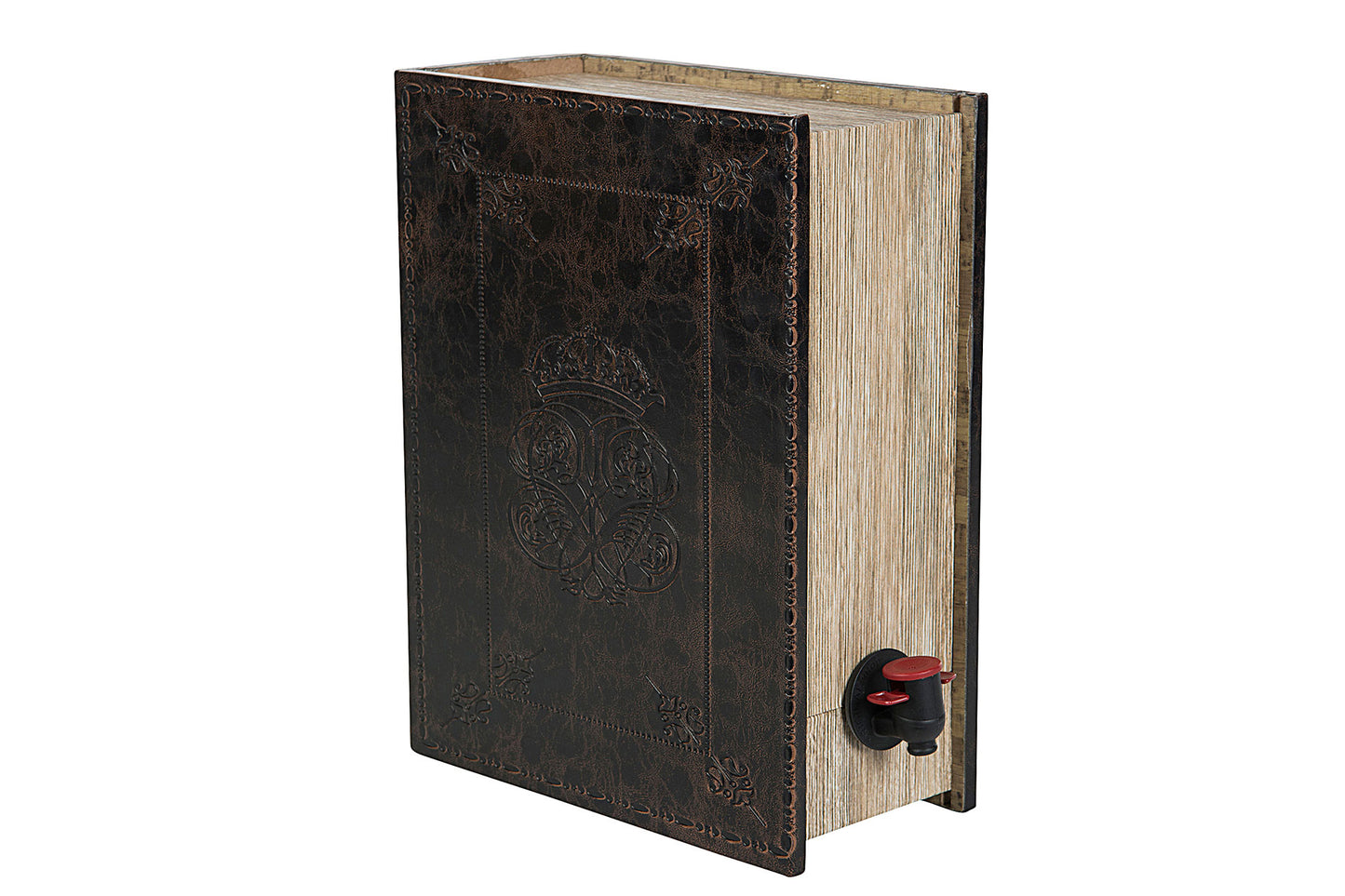 Vínbox Bók Leður 29cm